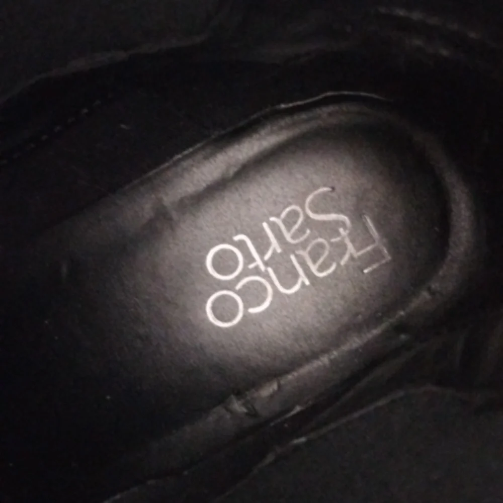 Franco Sarto Size 10 Black Leather Brood Chelsea Boots - Picture 8 of 11